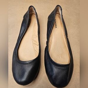 Sonoma brand black leather ballet flats